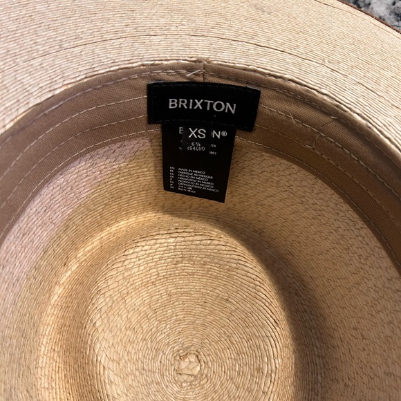 Brixton Cream and Brown Fedora Hat - Picture 5 of 9